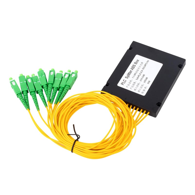 Duogalia موزع الألياف الضوئية SCAPC PLC 1x8، موزع الألياف الضوئية لتوصيلات المنزل، الشبكة المحلية، غرف الشبكات، صندوق توزيع الألياف - Image 1